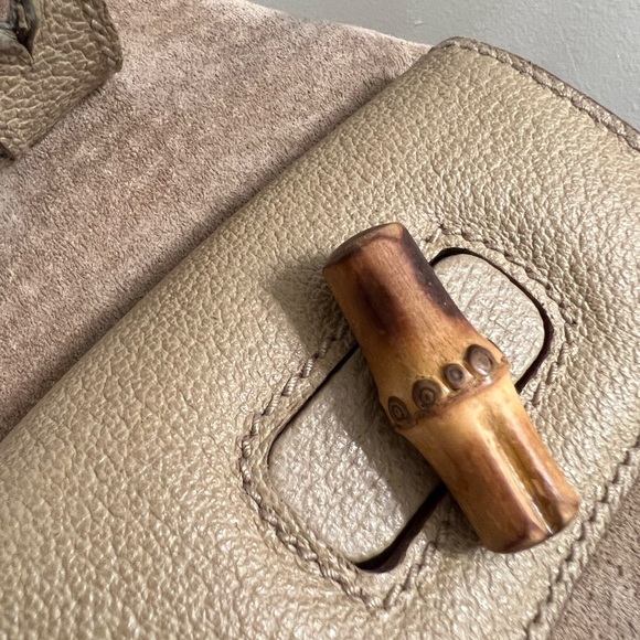 Gucci bamboo camel suede mini backpack 🎒 🥰🌹❤️🤗 - Picture 12 of 16